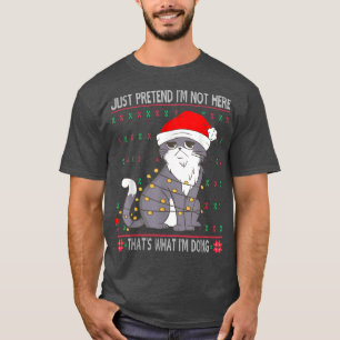 Funny Uggli Christmas Sweater mit Sarcastic Cat Sa T-Shirt