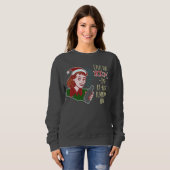 Funny Uggli Christmas Sweater Retro Rum Woman Spaß Sweatshirt (Vorne ganz)