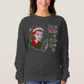 Funny Uggli Christmas Sweater Retro Rum Woman Spaß Sweatshirt (Vorderseite)