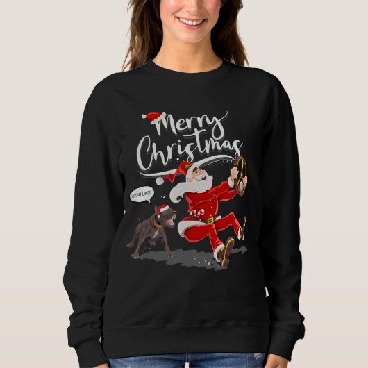 Funny Uggli Christmas Sweater Sweatshirt Frauen (Vorderseite)