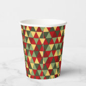 Funny Uggli Weihnachten Sweater Red Green Gold Pappbecher (Rechts)