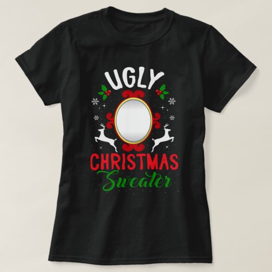 Funny Uggli Weihnachtssüßer mit Mirror T-Shirt (Design vorne)