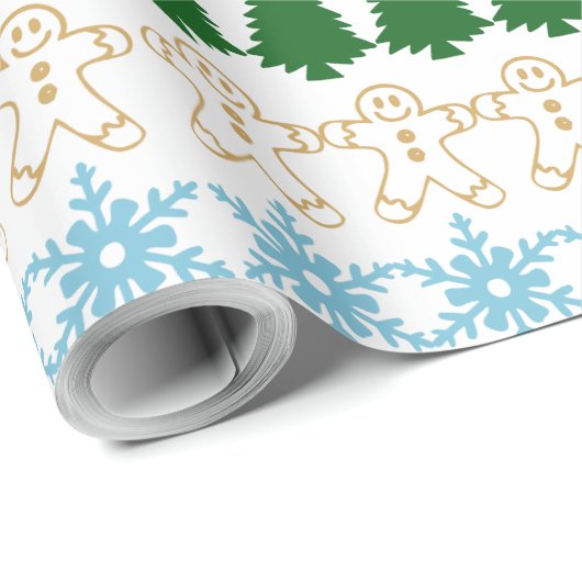 Funny Uggly Christmas Sweater Pattern Geschenkpapier (Rolleneckpunkt)