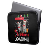 Funny Ugly Christmas Cat Laptopschutzhülle (Vorderseite Links)