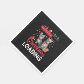 Funny Ugly Christmas Cat Serviette (Ecke)