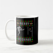Funny Ugly Christmas Football Srt Team Kicker Kaffeetasse (Links)