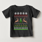 Funny Ugly Christmas Sweater Baby T-shirt (Vorderseite)