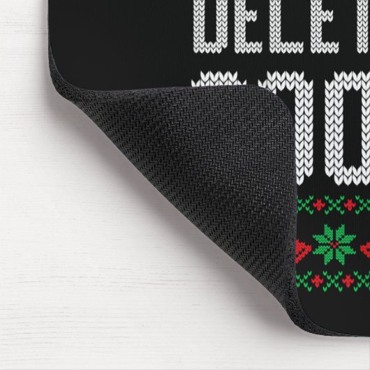 Funny Ugly Christmas Sweater Computer Geek Christm Mousepad (Ecke)