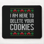 Funny Ugly Christmas Sweater Computer Geek Christm Mousepad (Vorne)