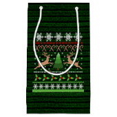 Funny Ugly Christmas Sweater Inspiriert Kleine Geschenktüte (Vorderseite)