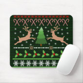Funny Ugly Christmas Sweater Mousepad (Mit Mouse)