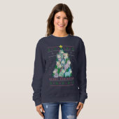 Funny Ugly Christmas Sweater Niedlicher Einhornbau Sweatshirt (Vorne ganz)