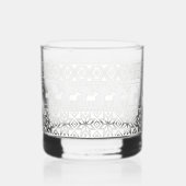 Funny Ugly Christmas Sweater Nordic Reindeer Whiskyglas (Rückseite)