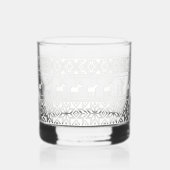 Funny Ugly Christmas Sweater Nordic Reindeer Whiskyglas (Rechts)