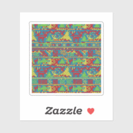 Funny Ugly Christmas Sweater Pattern Holiday Aufkleber