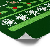 Funny Ugly Christmas Sweater Poster (Ecke)