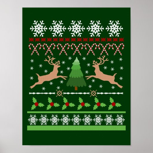 Funny Ugly Christmas Sweater Poster (Vorne)