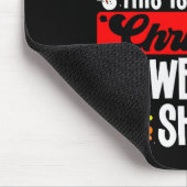 Funny Ugly Christmas Sweater Shirt Inflation Xmas Mousepad (Ecke)