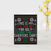 Funny Ugly Christmas Sweater Too Hot Men Teens Xma Karte (Gelbe Blume)