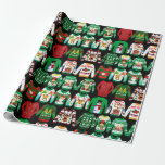 Funny Ugly Christmas Sweaters Geschenkpapier<br><div class="desc">Ein lustig hässliches Weihnachtspulli-Muster.</div>