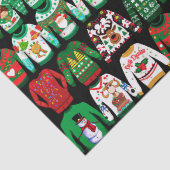 Funny Ugly Christmas Sweaters Seidenpapier (Detail)