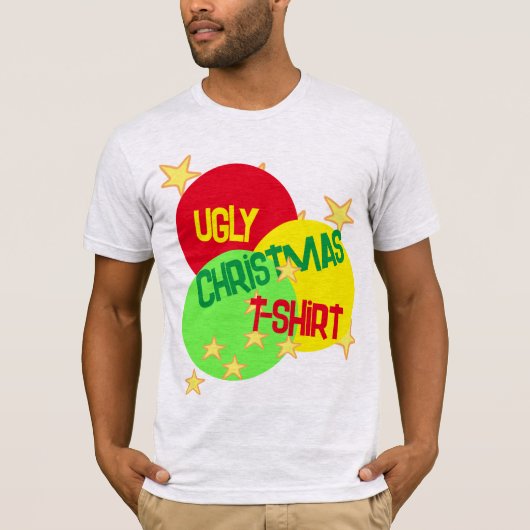 Funny Ugly Christmas T - Shirt (Vorderseite)