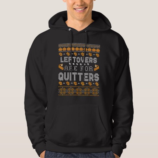 Funny Ugly Erntedank Sweater Leftovers for Quit Hoodie (Vorderseite)