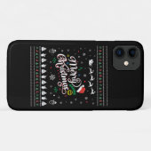 Funny Ugly Frohe Weihnachten Case-Mate iPhone Hülle (Rückseite (Horizontal))