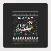 Funny Ugly Frohe Weihnachten Etiketten (Design 1)