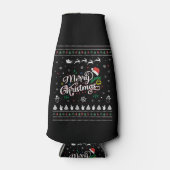 Funny Ugly Frohe Weihnachten Flaschenkühler (Vorderseite)