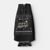 Funny Ugly Frohe Weihnachten Flaschenkühler (Rückseite)