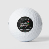 Funny Ugly Frohe Weihnachten Golfball (Vorderseite)