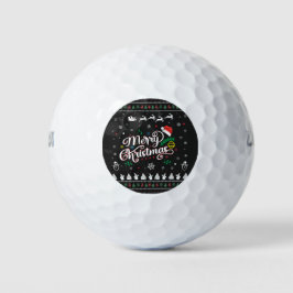 Funny Ugly Frohe Weihnachten Golfball