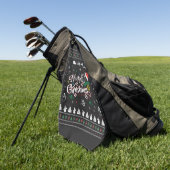 Funny Ugly Frohe Weihnachten Golfhandtuch (Gras)