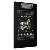 Funny Ugly Frohe Weihnachten Klemmbrett (Rechts)