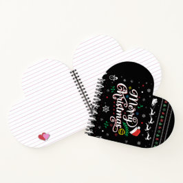 Funny Ugly Frohe Weihnachten Notizblock