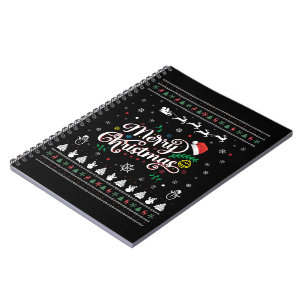 Funny Ugly Frohe Weihnachten Notizblock