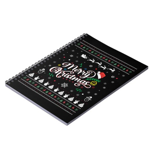Funny Ugly Frohe Weihnachten Notizblock (Linke Seite)