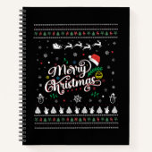 Funny Ugly Frohe Weihnachten Notizblock (Vorderseite)