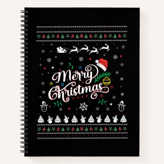 Funny Ugly Frohe Weihnachten Notizblock (Vorderseite)