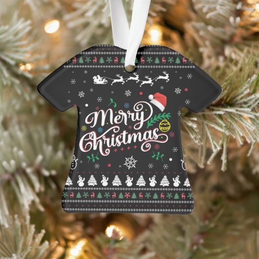 Funny Ugly Frohe Weihnachten Ornament (Baum)