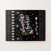Funny Ugly Frohe Weihnachten Puzzle (Horizontal)
