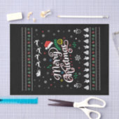 Funny Ugly Frohe Weihnachten Seidenpapier (Handwerk)