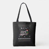 Funny Ugly Frohe Weihnachten Tasche (Rückseite)