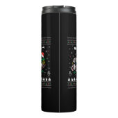Funny Ugly Frohe Weihnachten Thermosbecher (Rückseite)