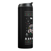 Funny Ugly Frohe Weihnachten Thermosbecher (Nach links gedreht)