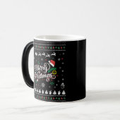 Funny Ugly Frohe Weihnachten Verwandlungstasse (Vorderseite Links)