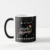 Funny Ugly Frohe Weihnachten Verwandlungstasse (Links)