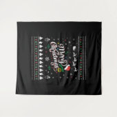 Funny Ugly Frohe Weihnachten Wandteppich (Vorderseite (Horizontal))