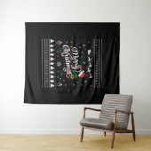 Funny Ugly Frohe Weihnachten Wandteppich (Beispiel (Horizontal))